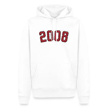 Year of birth sport 2008 - Men’s Premium Organic Hoodie - white - Front - Nico (187cm)