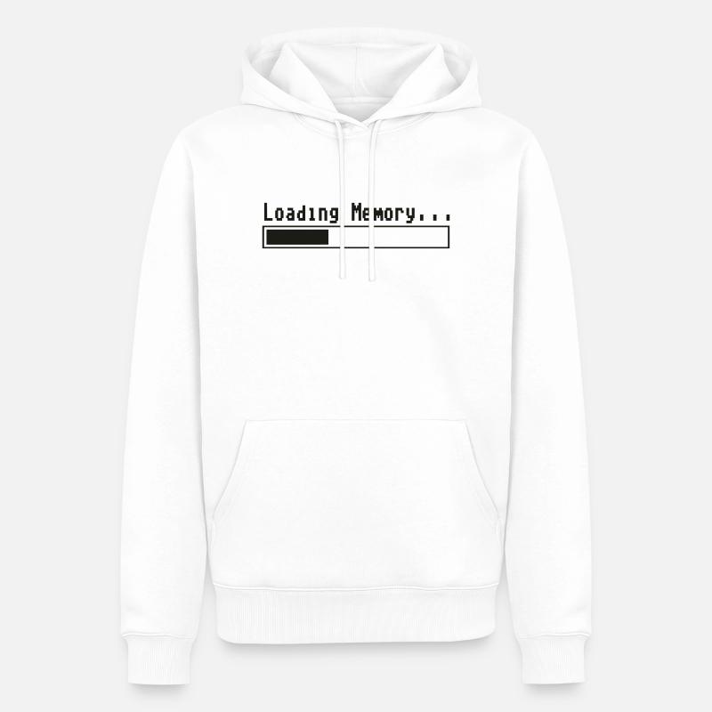 Loading Memory... - Sweat à capuche Premium bio Homme - blanc