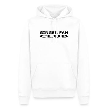 Ginger Fan Club - Men’s Premium Organic Hoodie - white - Front - Nico (187cm)