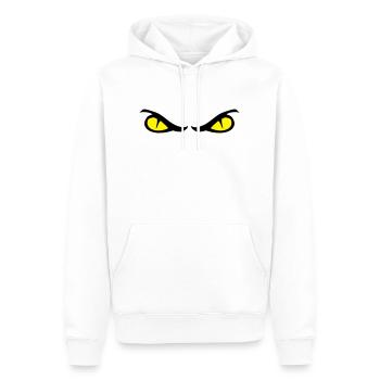 Augen - Männer Premium Bio Hoodie - Weiß - Vorne - Nico (187cm)