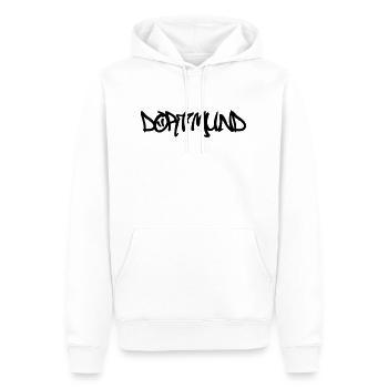 Dortmund Graffiti - Männer Premium Bio Hoodie - Weiß - Vorne - Nico (187cm)
