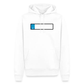 Namensschild - Männer Premium Bio Hoodie - Weiß - Vorne - Nico (187cm)