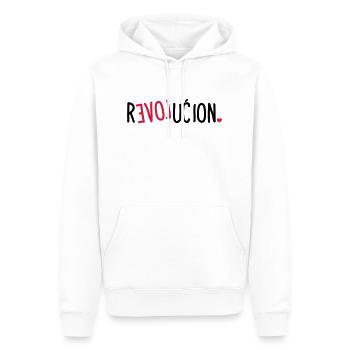 Love Revolucion - Männer Premium Bio Hoodie - Weiß - Vorne - Nico (187cm)