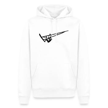 Windsurfing - Sweat à capuche Premium bio Homme - blanc - Devant - Nico (187cm)