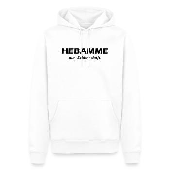 Hebamme aus Leidenschaft - Männer Premium Bio Hoodie - Weiß - Vorne - Nico (187cm)