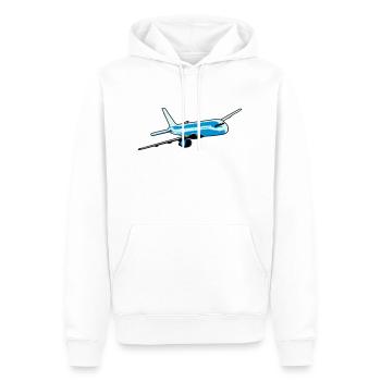 Flugzeug passagierflugzeug fliegen - Männer Premium Bio Hoodie - Weiß - Vorne - Nico (187cm)