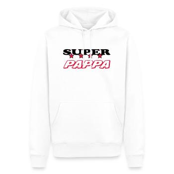 Super pappa - Männer Premium Bio Hoodie - Weiß - Vorne - Nico (187cm)