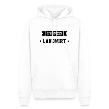 Landwirt Landwirtin Bauernhof Bauer Bäurin Tier - Männer Premium Bio Hoodie - Weiß - Vorne - Nico (187cm)