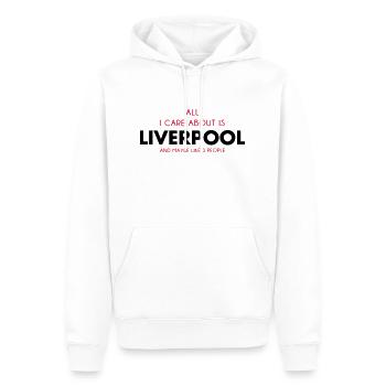 all i care about is liverpool - Men’s Premium Organic Hoodie - white - Front - Nico (187cm)