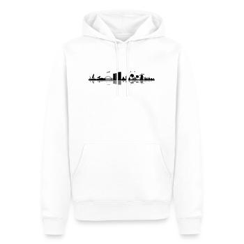 Skyline - Küste Fehmarn - Männer Premium Bio Hoodie - Weiß - Vorne - Nico (187cm)