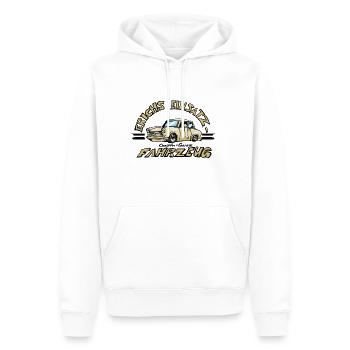 601 Erich - Männer Premium Bio Hoodie - Weiß - Vorne - Nico (187cm)