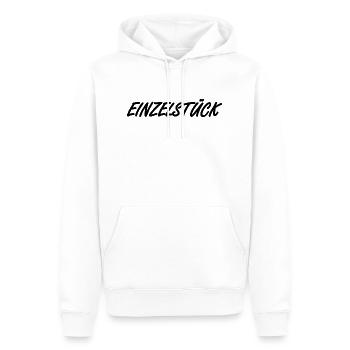 Einzelstück - Männer Premium Bio Hoodie - Weiß - Vorne - Nico (187cm)