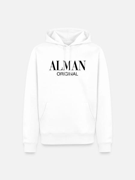 Alman Deutschland - Männer Premium Bio Hoodie - Weiß