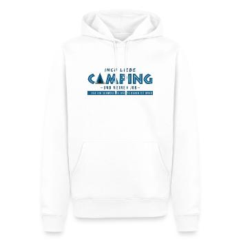 campen arbeit campingwagen lustige sprüche camper - Männer Premium Bio Hoodie - Weiß - Vorne - Nico (187cm)