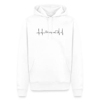 Thüringen - Männer Premium Bio Hoodie - Weiß - Vorne - Nico (187cm)