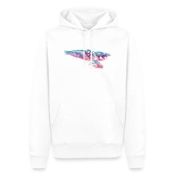 Vogel - Männer Premium Bio Hoodie - Weiß - Vorne - Nico (187cm)