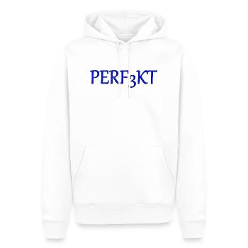 perfekt - Männer Premium Bio Hoodie - Weiß - Vorne - Nico (187cm)