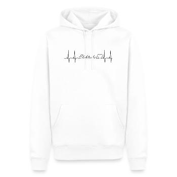 Elektriker - Männer Premium Bio Hoodie - Weiß - Vorne - Nico (187cm)