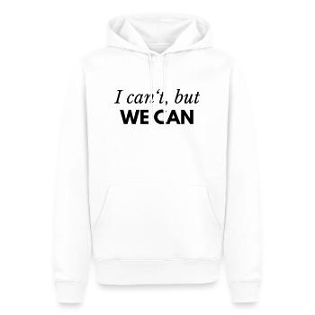Travail d’Équipe - Sweat à capuche Premium bio Homme - blanc - Devant - Nico (187cm)