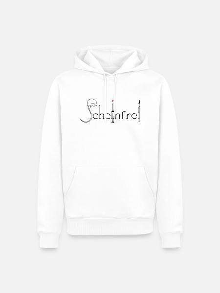 Scheinfrei - Männer Premium Bio Hoodie - Weiß