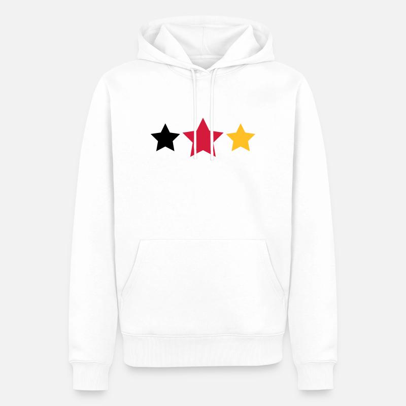 Sterne - Männer Premium Bio Hoodie - Weiß