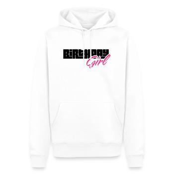 fille d'anniversaire - Sweat à capuche Premium bio Homme - blanc - Devant - Nico (187cm)