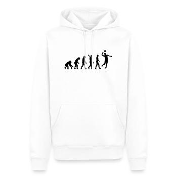 Evolution Volleyball - Men’s Premium Organic Hoodie - white - Front - Nico (187cm)