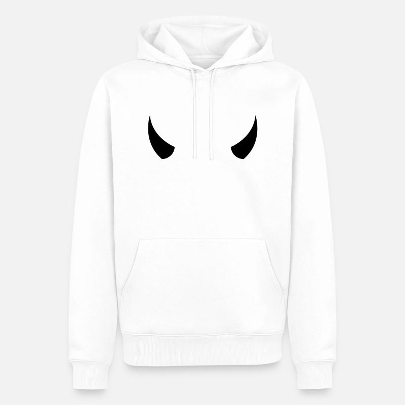 devil_wild__f1 - Sweat à capuche Premium bio Homme - blanc