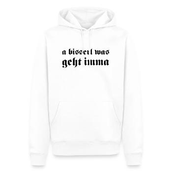 Un petit quelque chose qui va imma - Sweat à capuche Premium bio Homme - blanc - Devant - Nico (187cm)
