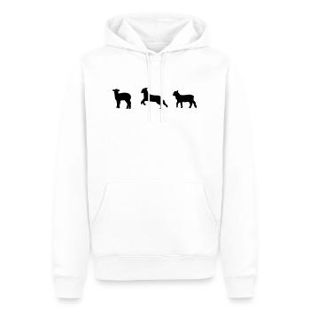 Schafe, Schaf, Lamm, Lämmer - Männer Premium Bio Hoodie - Weiß - Vorne - Nico (187cm)