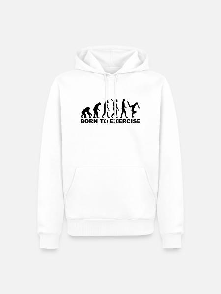 Bodenturnen - Männer Premium Bio Hoodie - Weiß