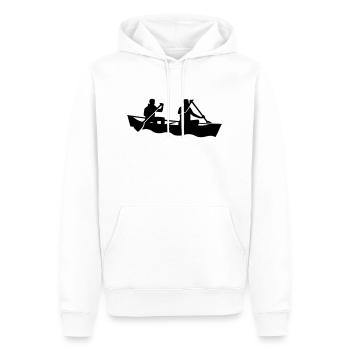 Kanu - Männer Premium Bio Hoodie - Weiß - Vorne - Nico (187cm)