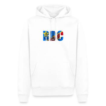 DRC, Demokratische Republik Kongo - Männer Premium Bio Hoodie - Weiß - Vorne - Nico (187cm)