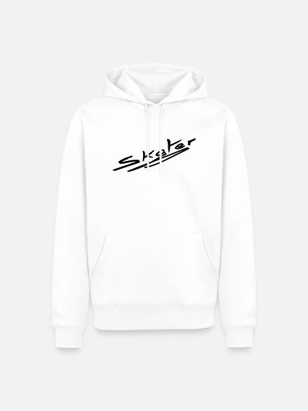 skater - sk8 - Männer Premium Bio Hoodie - Weiß
