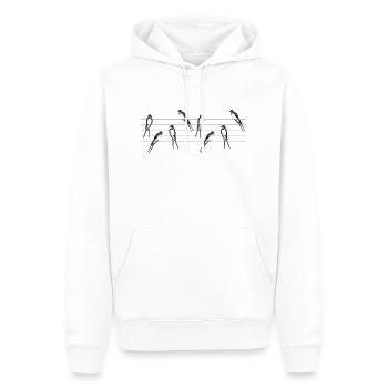 Vögel - Männer Premium Bio Hoodie - Weiß - Vorne - Nico (187cm)