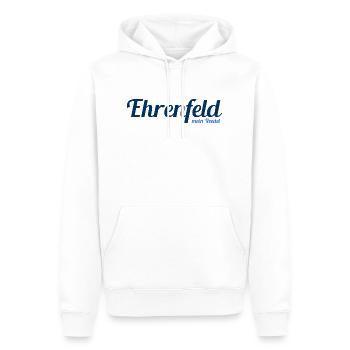 Köln Ehrenfeld - mein Veetel - Rhein - Domstadt - Männer Premium Bio Hoodie - Weiß - Vorne - Nico (187cm)