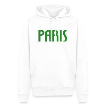 Paris - Sweat à capuche Premium bio Homme - blanc - Devant - Nico (187cm)