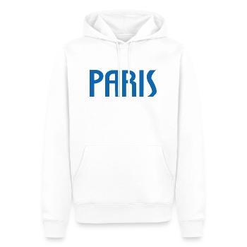 Paris - Sweat à capuche Premium bio Homme - blanc - Devant - Nico (187cm)