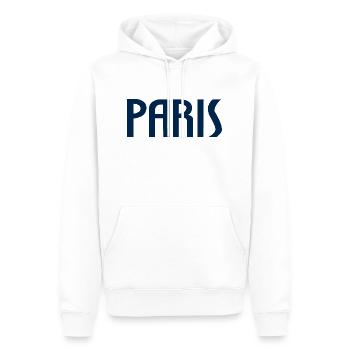Paris - Sweat à capuche Premium bio Homme - blanc - Devant - Nico (187cm)
