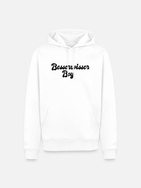 Besserwisser Boy - Männer Premium Bio Hoodie - Weiß