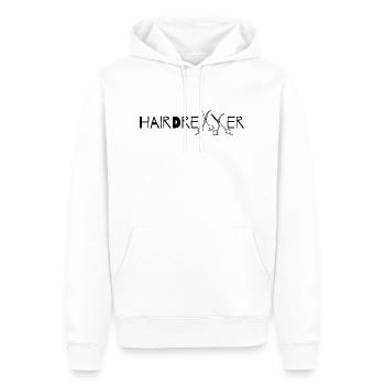 Coiffeur - Sweat à capuche Premium bio Homme - blanc - Devant - Nico (187cm)