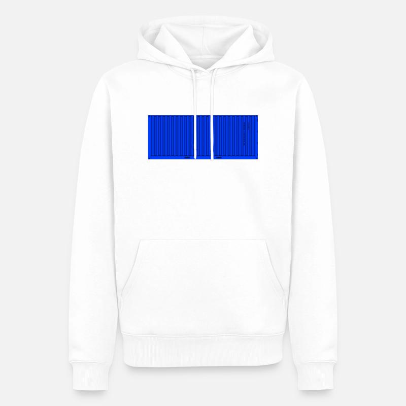 ISO Container Seecontainer Schiffscontainer TEU - Männer Premium Bio Hoodie - Weiß