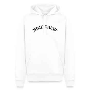 Hike Crew Outdoors Nature Mountains - Men’s Premium Organic Hoodie - white - Front - Nico (187cm)