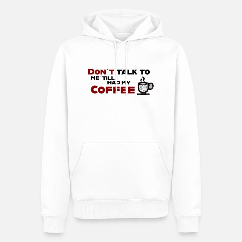 Amateurs de café - Sweat à capuche Premium bio Homme - blanc