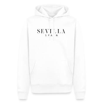 Sevilla - Spanien - Männer Premium Bio Hoodie - Weiß - Vorne - Nico (187cm)