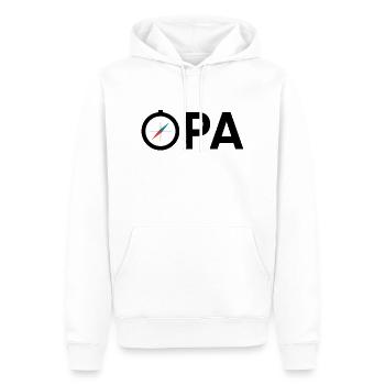 Opa Großvater Kompass Expedition Geschenkidee - Männer Premium Bio Hoodie - Weiß - Vorne - Nico (187cm)