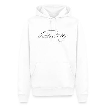 Queen Victoria Signature - Männer Premium Bio Hoodie - Weiß - Vorne - Nico (187cm)