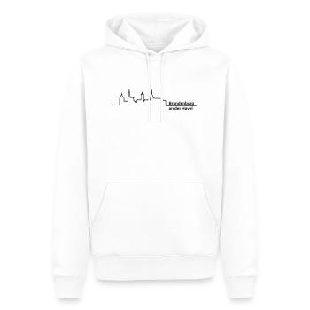 brandenburg an der havel skyline - Männer Premium Bio Hoodie - Weiß - Vorne - Nico (187cm)