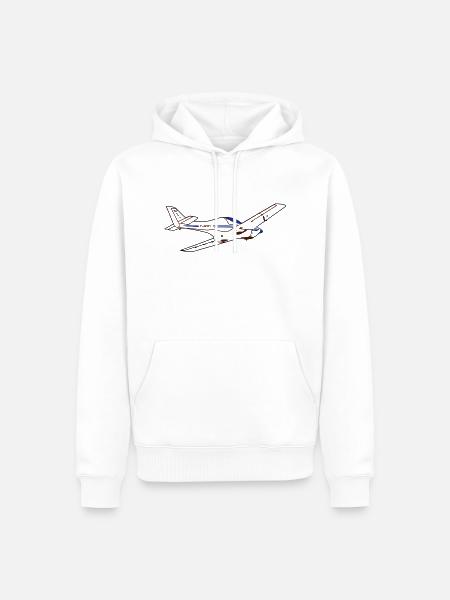 Dynamic WT9 ULM - Sweat à capuche Premium bio Homme - blanc