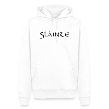Slainte texte de - Sweat à capuche Premium bio Homme - blanc - Devant - Nico (187cm)